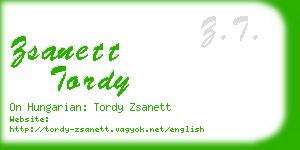 zsanett tordy business card